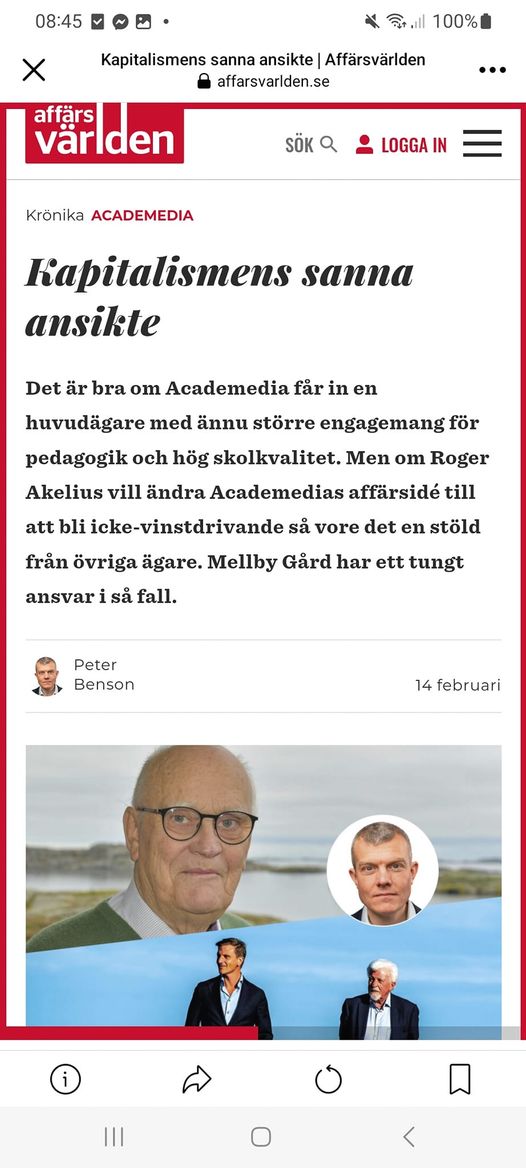 Vinstsyftande Aktiebolagsstiftning