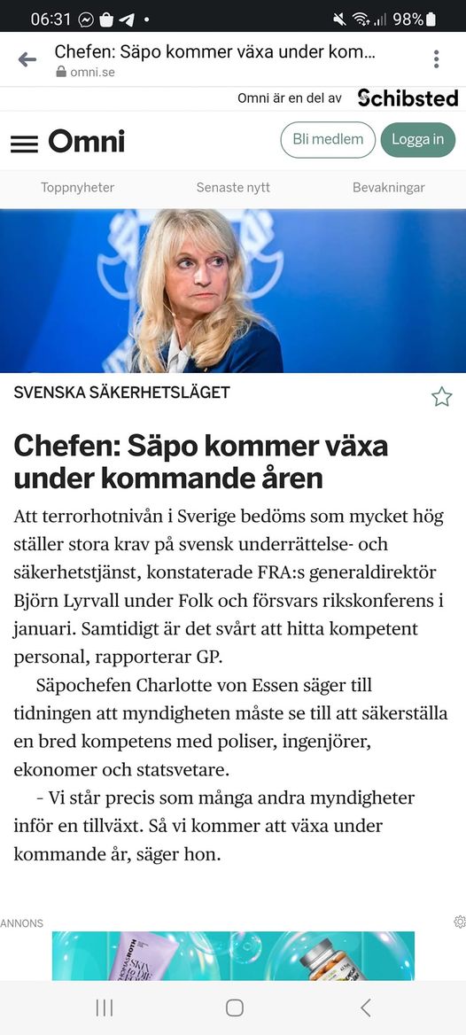 Framtidsväxande Säpo