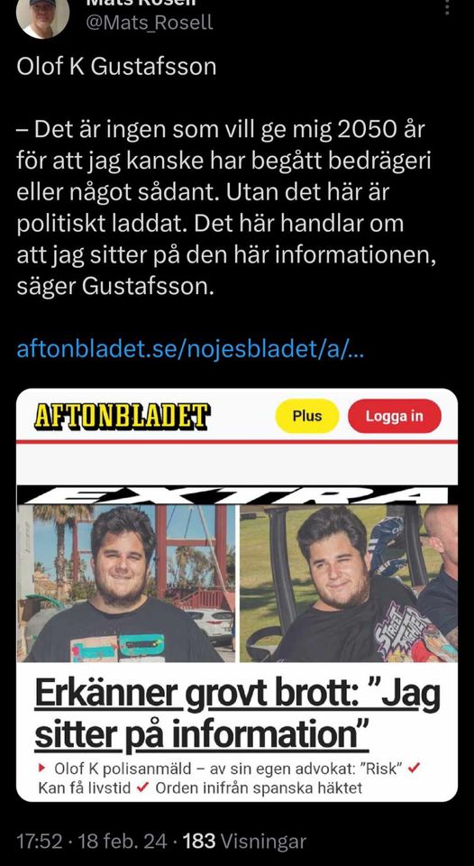 Informationsinnehavande Olof K