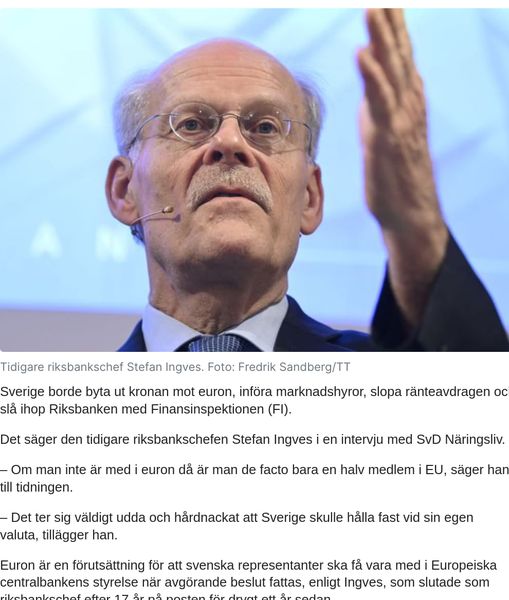 Ingves Intervjuad SvD