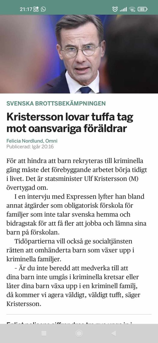 Seriöst Lovande Barnhandlare Om Oansvariga Föräldrar