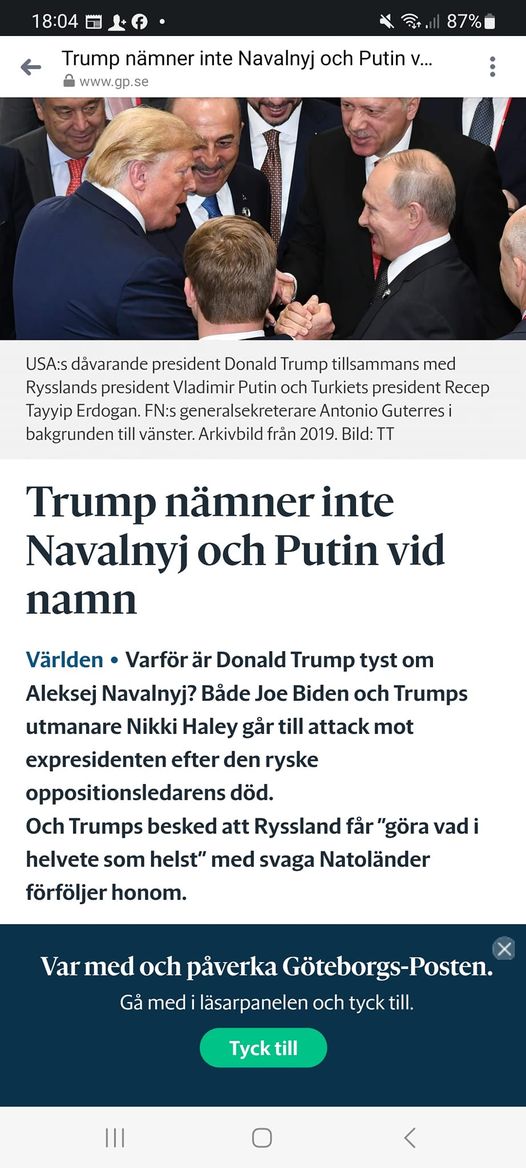 Noterat Oomnämnda Av Trump