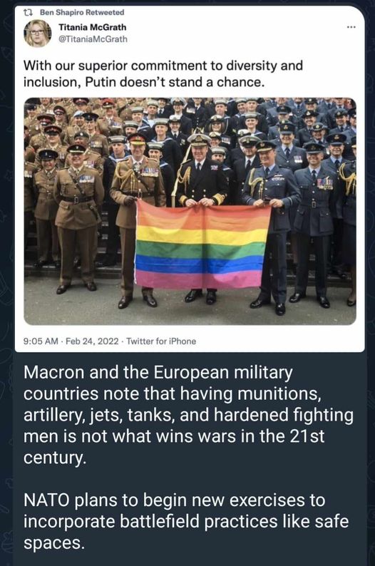 Regnbågsmilitär & Chanslös Putin