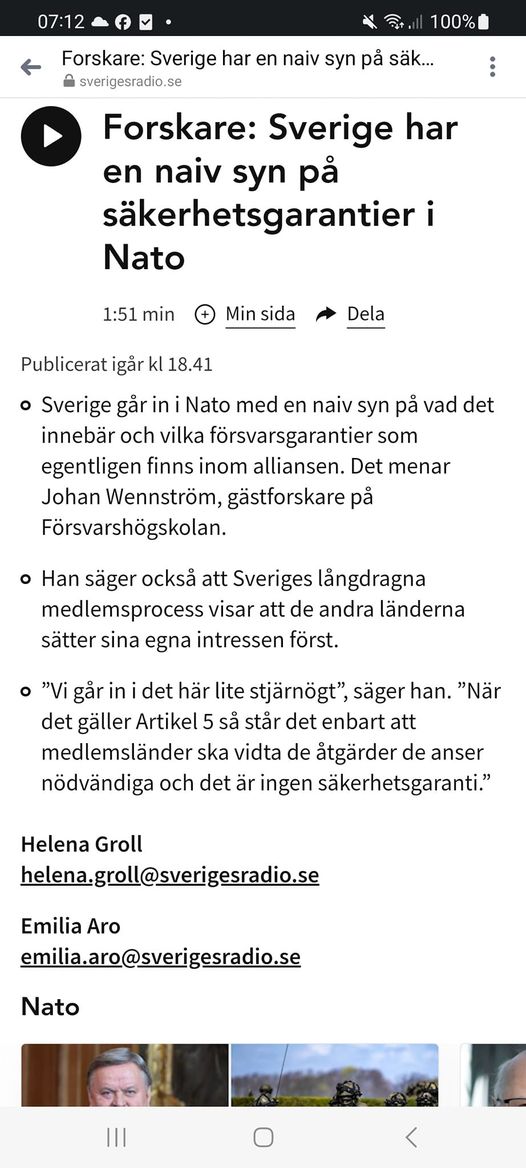 Naiv Syn & Turliga Avtal..