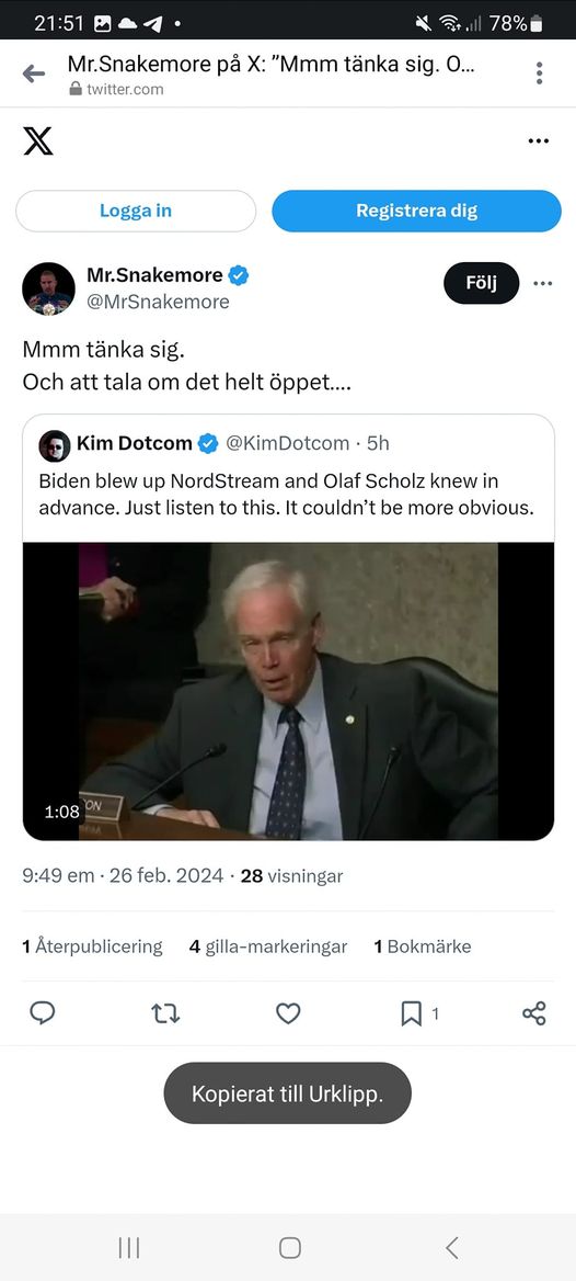 Öppet Om Nord Stream