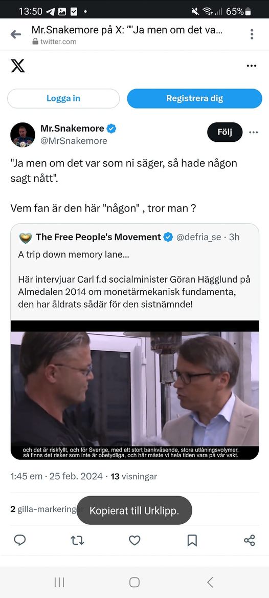 Carl & Göran På Almedalen 2014