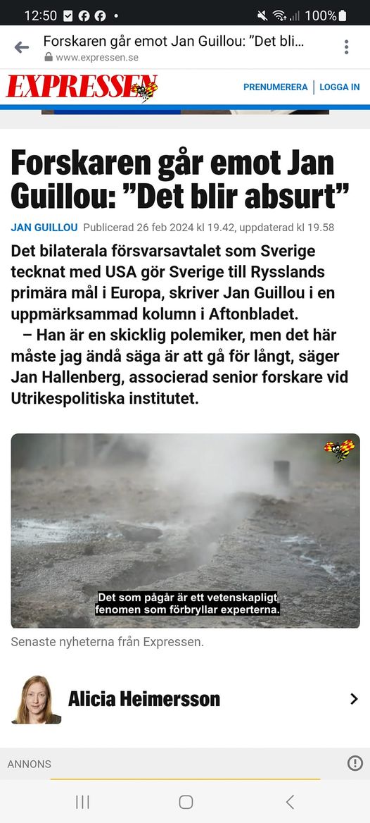 Forskare Oenig Med Lilljannes Avtalsförståelse