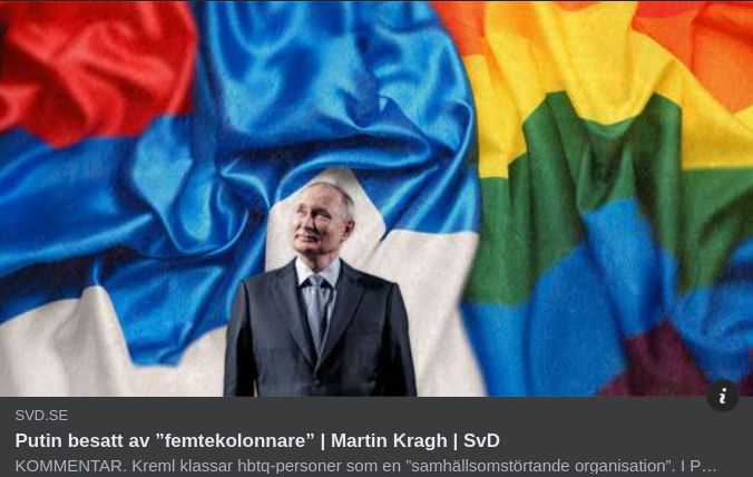 Kragh & Besatt Putin I SvD