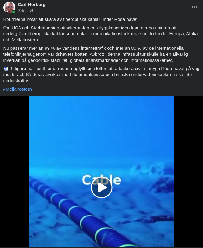 Houthierna & Undervattenskablar