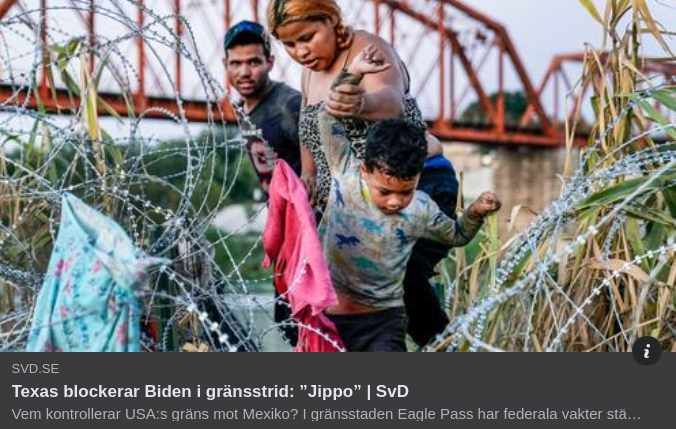 SvD Om Amerikansk Gränsstrid