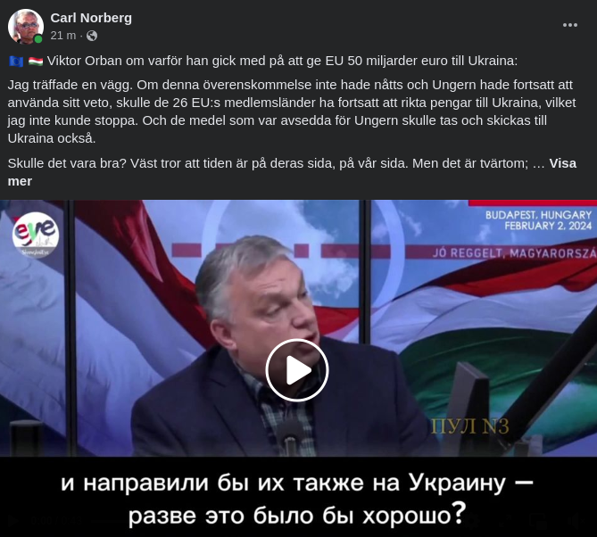 Orbán & EU-Pengarna