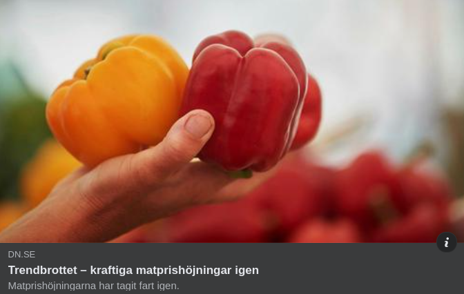 Matprishöjningar