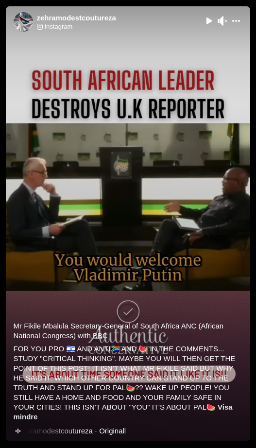 Sydafrikas Ledare Kväser Brittisk Hornalist