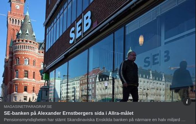 SEB, Allra & Alexander Ernstberger