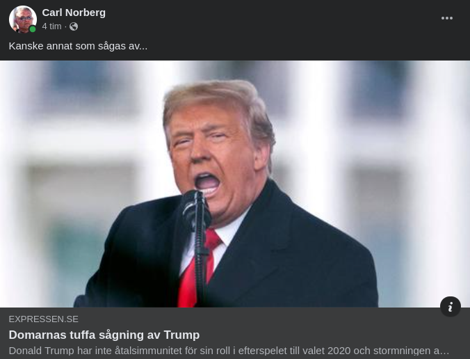 Tufft Domarsågad Trump I Expressen