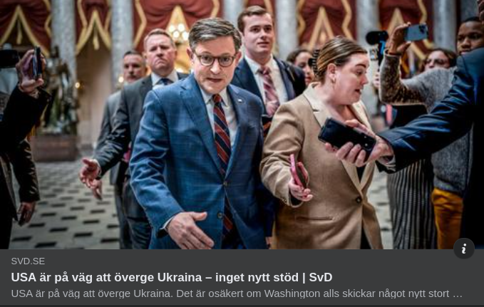 USA:s Ukrainastöd I SvD