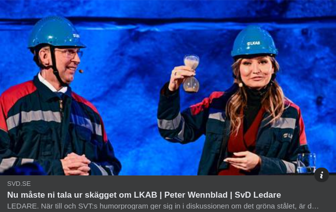 SvD Vill Höra Skägguttal Angående LKAB