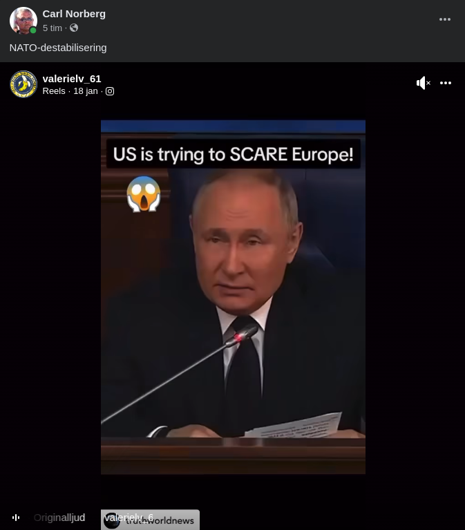 Putin Om USA/Nato
