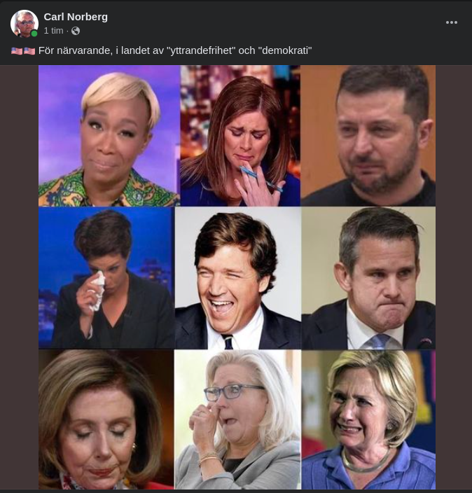 Demokrati & Yttrandefrihet Med Skratt & Gråt