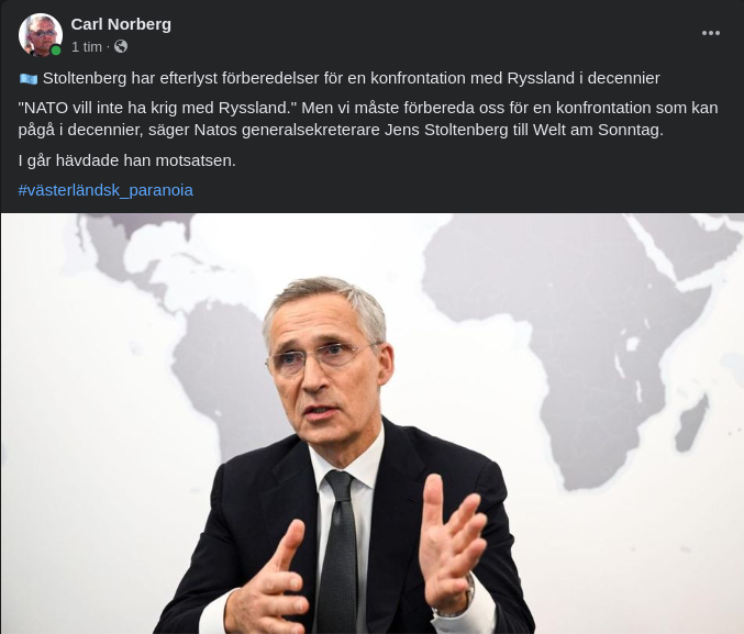 Stollenberg & En Rysslandskonfrontation