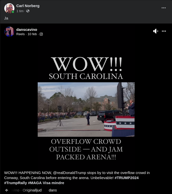 Trump I Södra Carolina