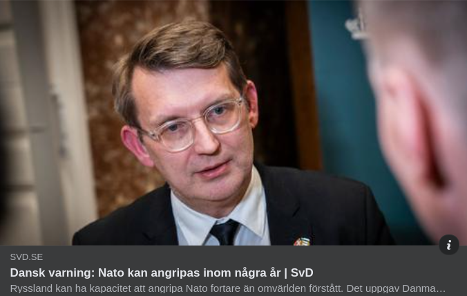 Dansk Upptrappningsretorik I SvD