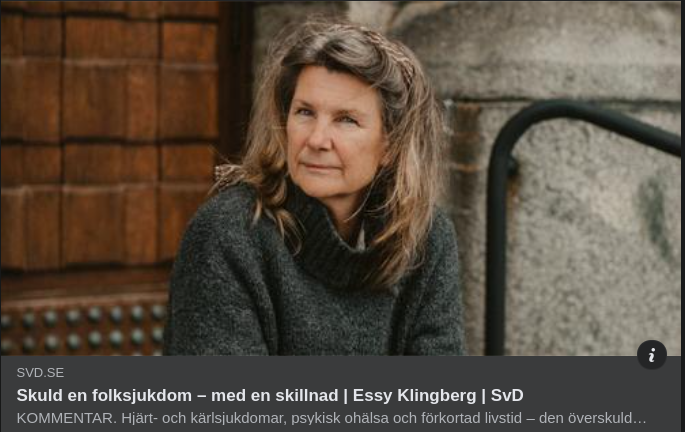 Skuld Som Svensk Folksjukdom