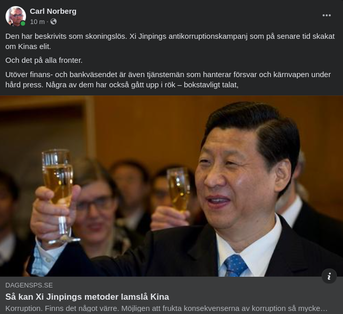 Skoningslös Kinesisk Antikorruptionskampanj