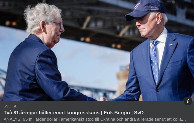 Två 81-Åringar Mot Kongresskaos I Folkbildande SvD