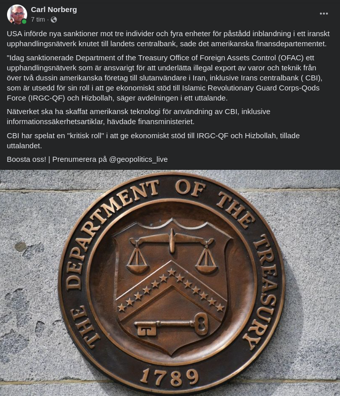 Upphandlingsnätverkssanktionerande USA