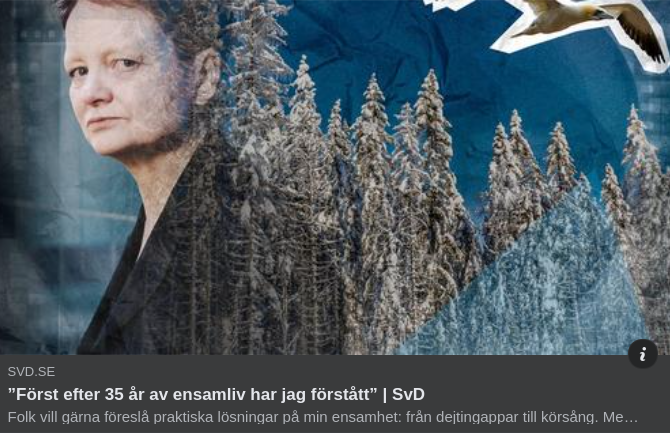 Tänkvärt Om Ensamliv I SvD
