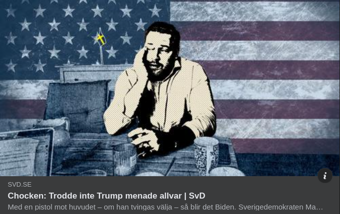 SD-Mattias Chockad Över Trump I SvD