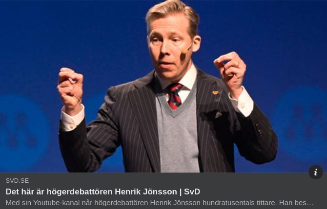 Högerdebattören Jönsson I SvD