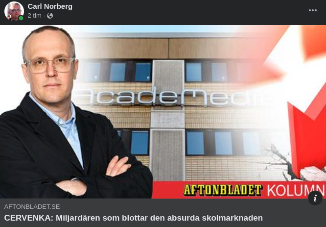 Skolmarknadsblottande Miljardär Hos Cervenka