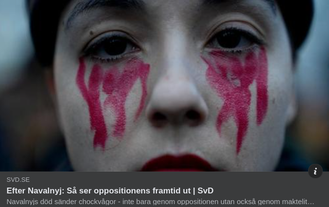 Oppositionen Efter Navalnyj I SvD