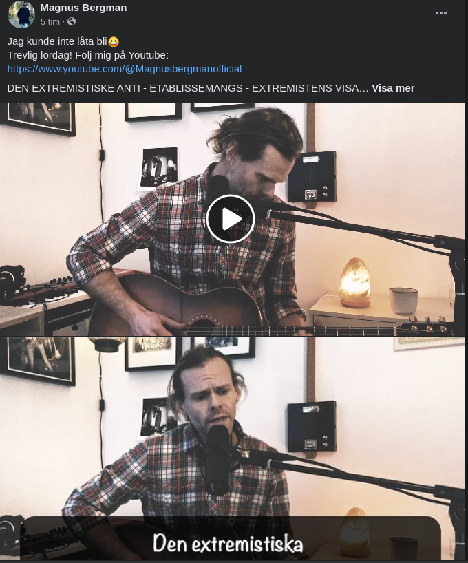 Den Extremistiske Anti - Etablissemangs - Extremistens Visa