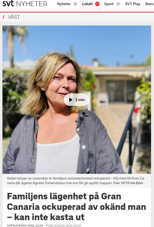 Spansk Lägenhetsockupation