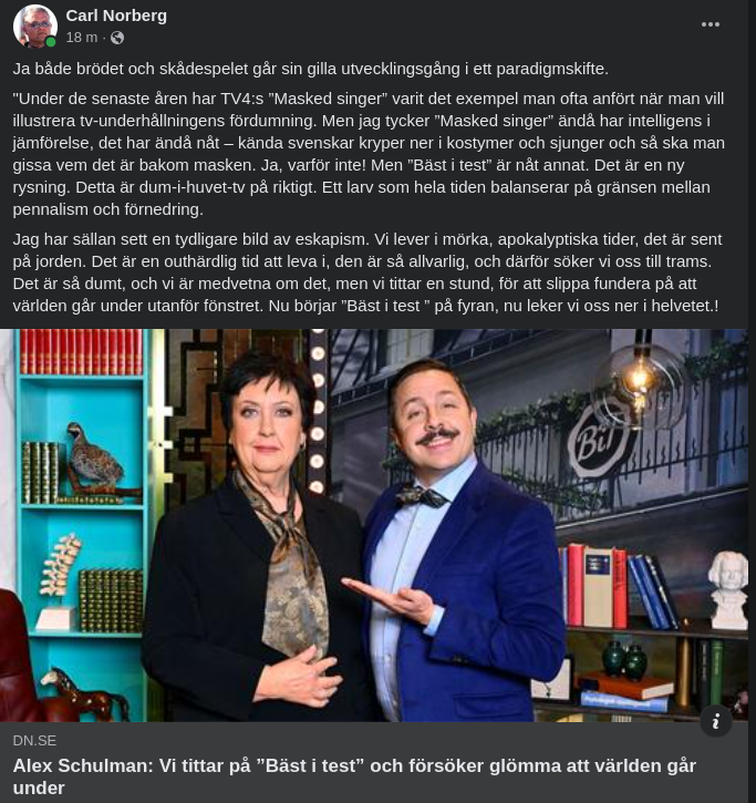 Underhållande Utvecklingsgång..