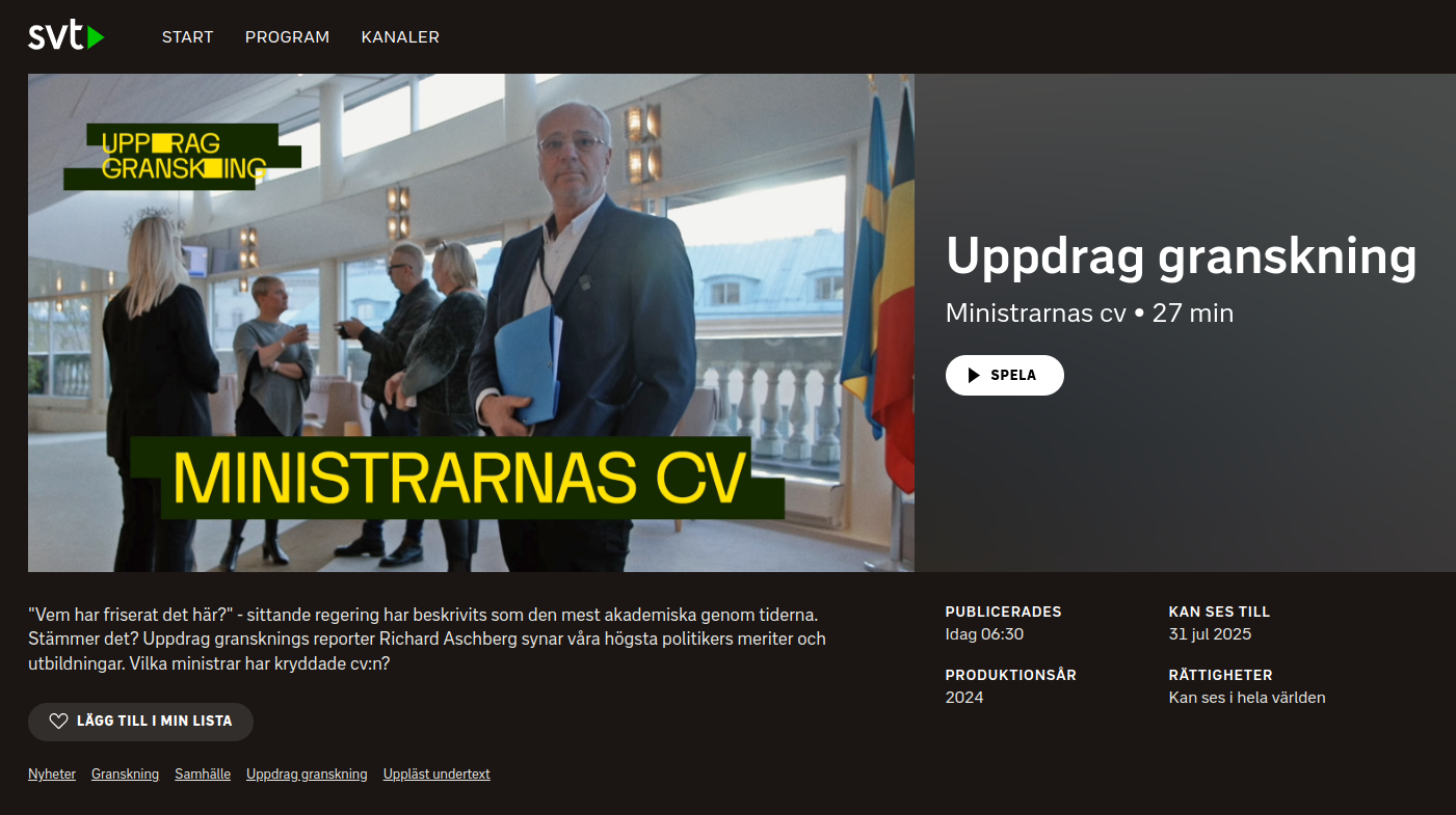 Aktiva & Förstående Politiker