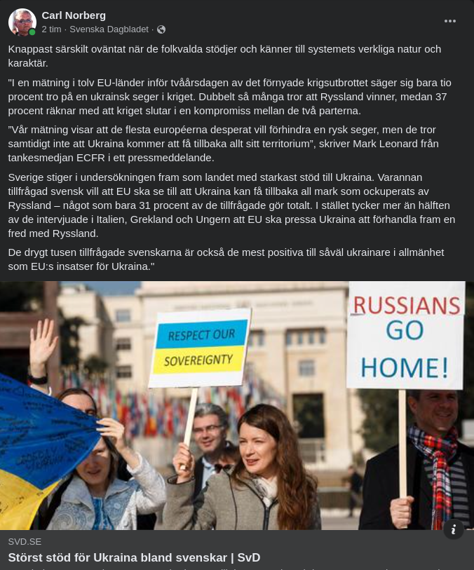 Svenskt Ukraina-Stöd