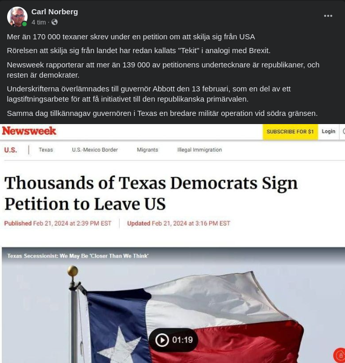 Tusentals Texasbor Vill Lämna USA