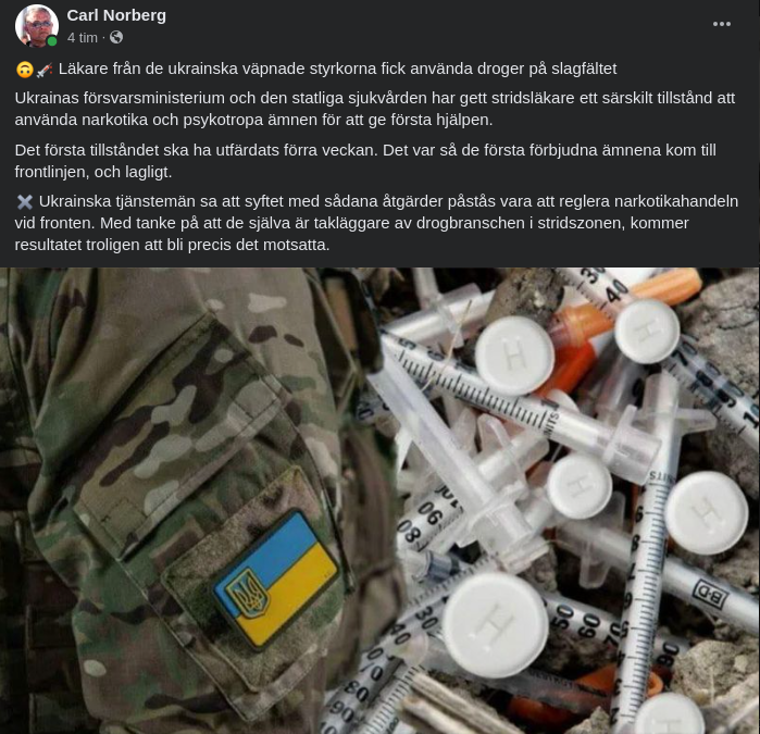 Narkotikahandel Vid Fronten