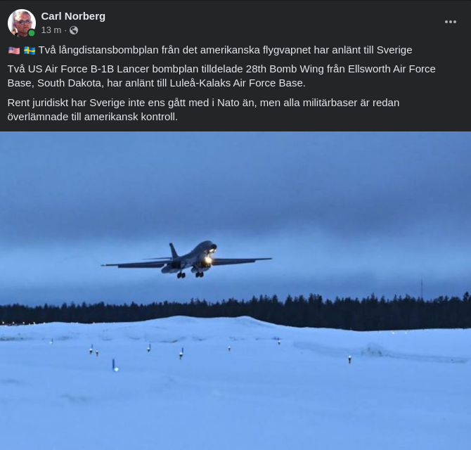 Amerikanskt Militär Närvaro I Sverige