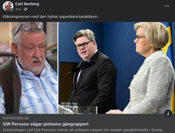 Polischefen, Polisprofessorn & Gängkriminalitetssiffror