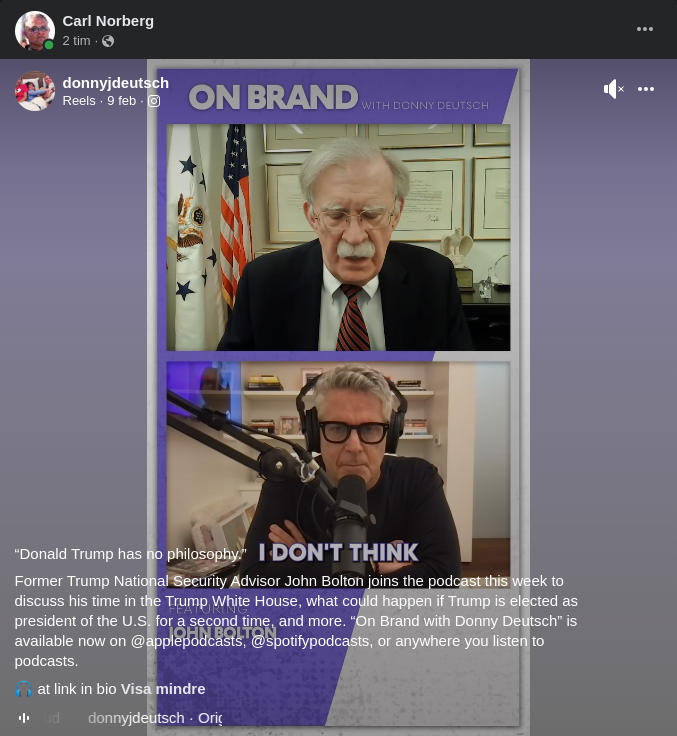Boltons Förståelse Av Trumps Filosofi