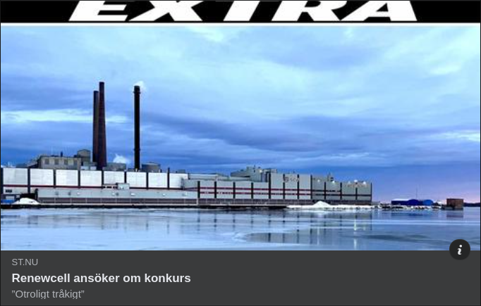 Renewcell Ansöker Om Konkurs