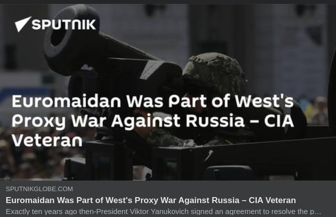 CIA-Veteran Om Maidan I Sputnik
