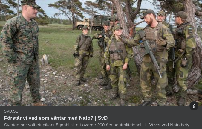 Väntande Nato-Förståelse I SvD