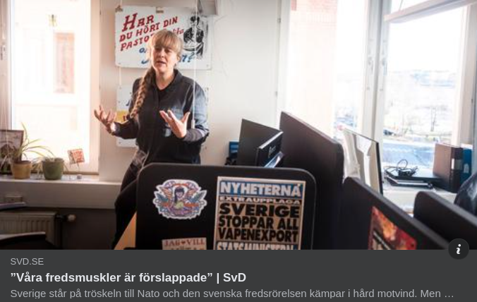 Förslappade Fredsmuskler I SvD