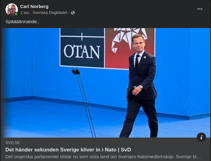 Sekundhändelser Vid Nato-Inklivande..